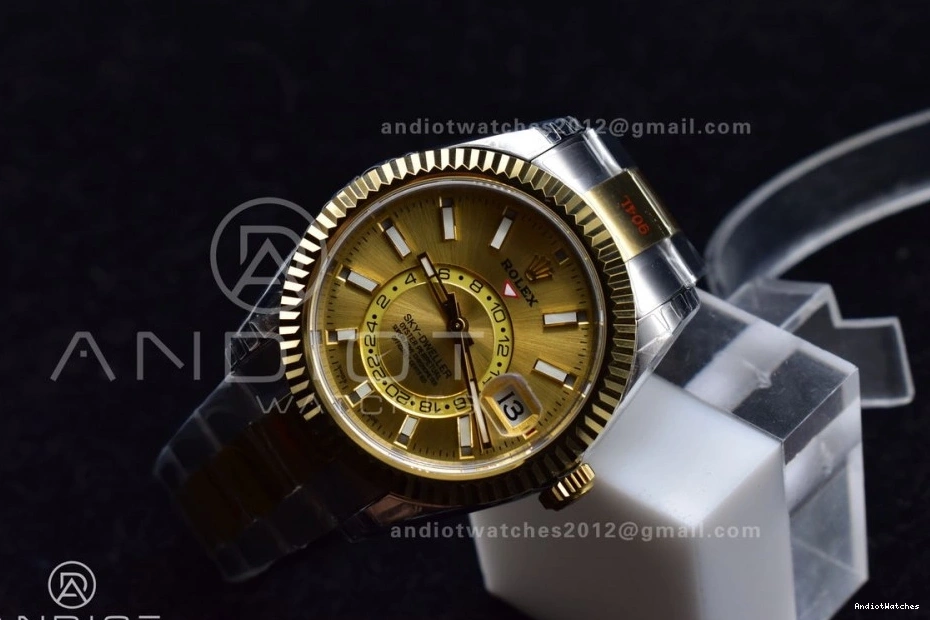 A23J YG Durable Noob Bracelet YG 1120 SS Dial Edition on Skydweller YG Best SS 0511